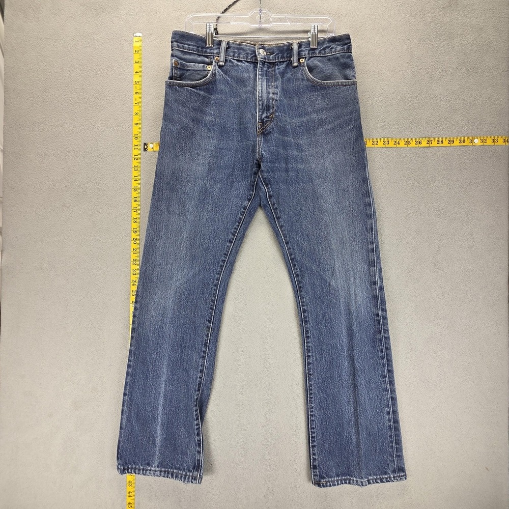 Levis 517 Jeans Mens 38x32 Blue Medium Wash Slim Bootcut‎ Leg Zip Fly Denim